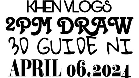 2PM DRAW 3D GUIDE PA ON THE SPOT NI .